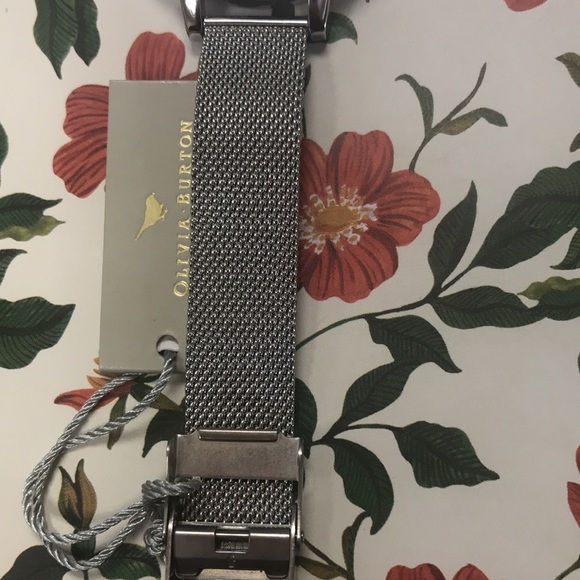 Olivia BurtonSunlight Florals Silvertone Bracelet Ladies Watch - Picture 8 of 8